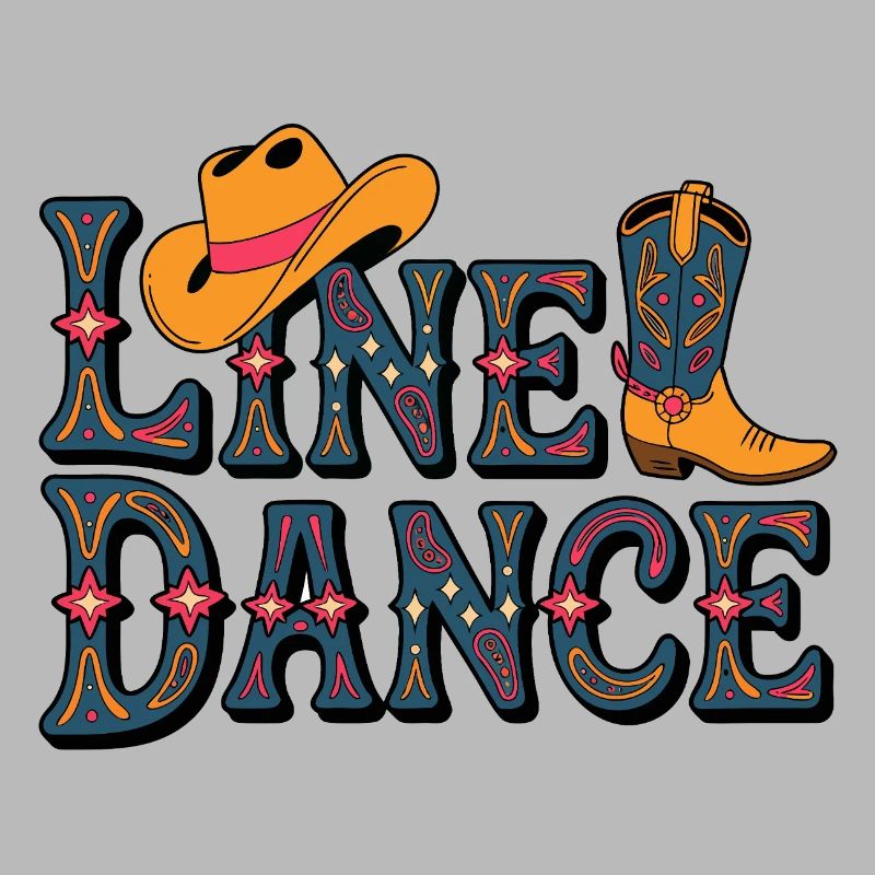 Pattern western de danse en ligne