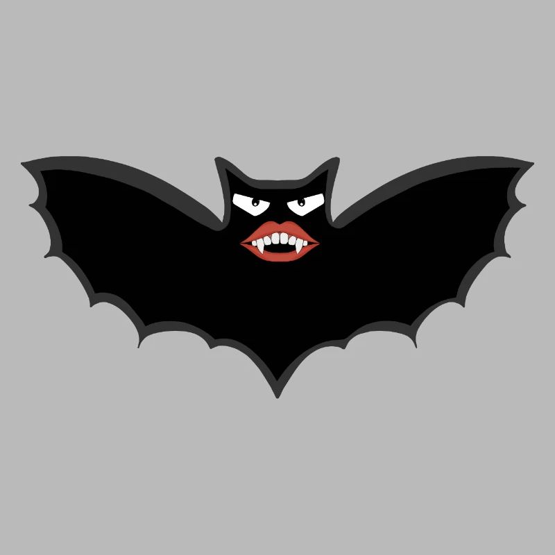 Gothic Vampire bat with huge lips