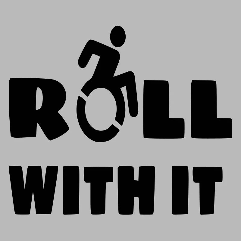 Je roule avec mon fauteuil roulant, mon roller, mon handicapé #