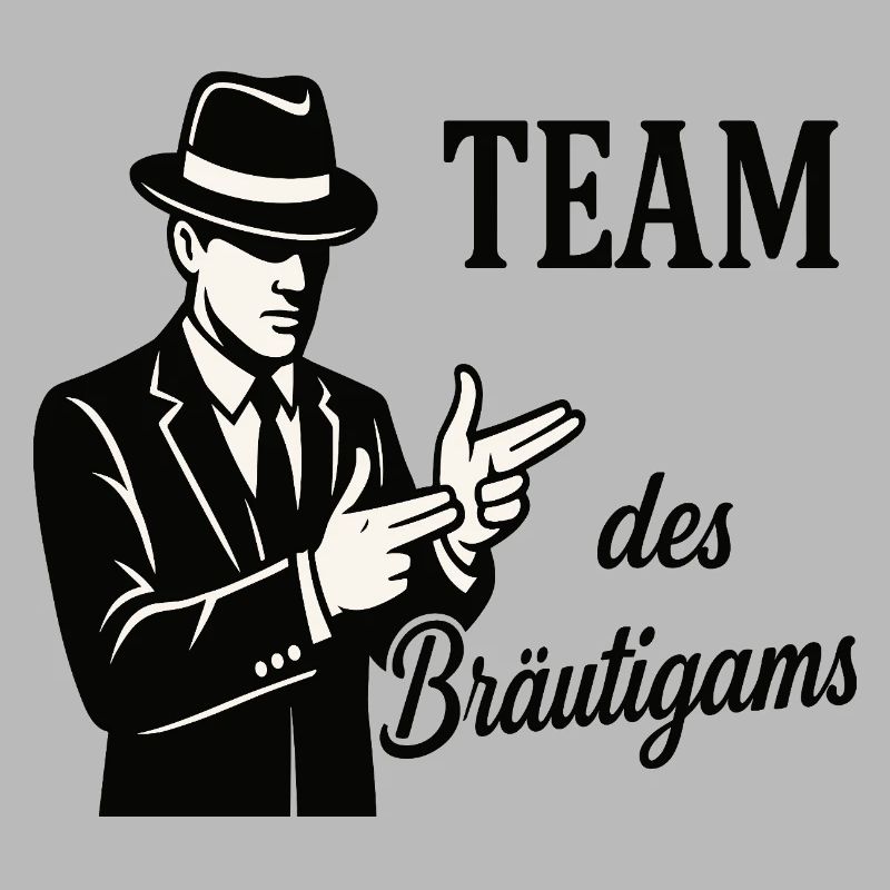 Team des Bräutigams Logo Tee