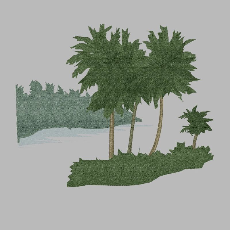 Palm Island with Structure Effect (mod.)