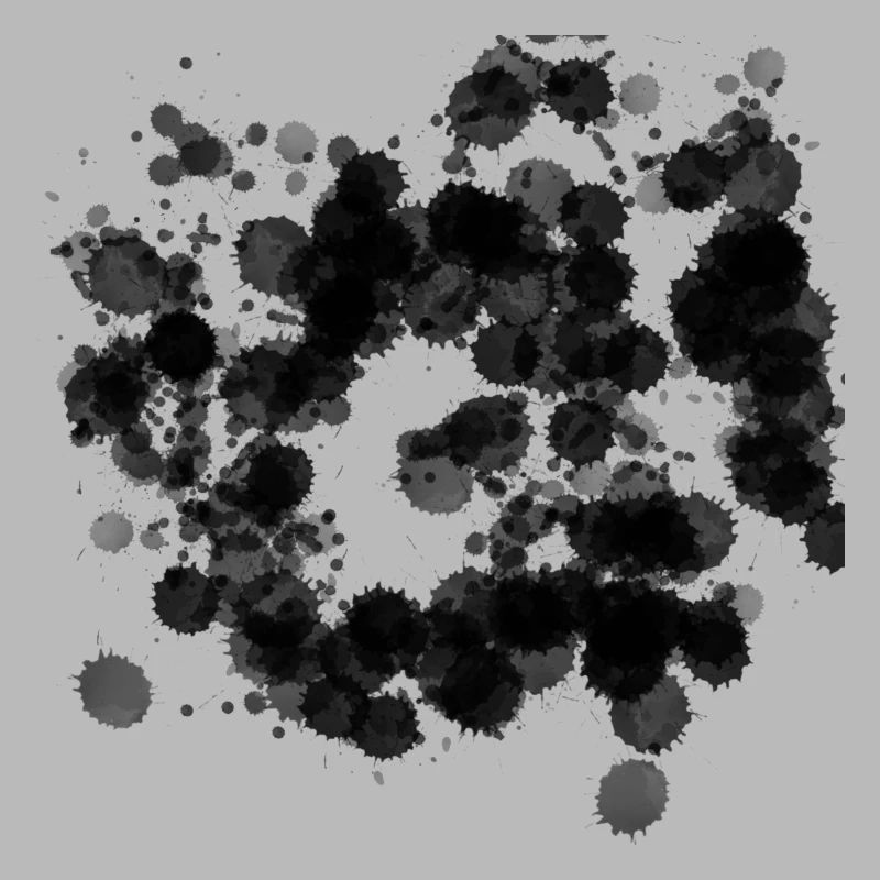 Taches de couleur abstraites – Noir et élégant