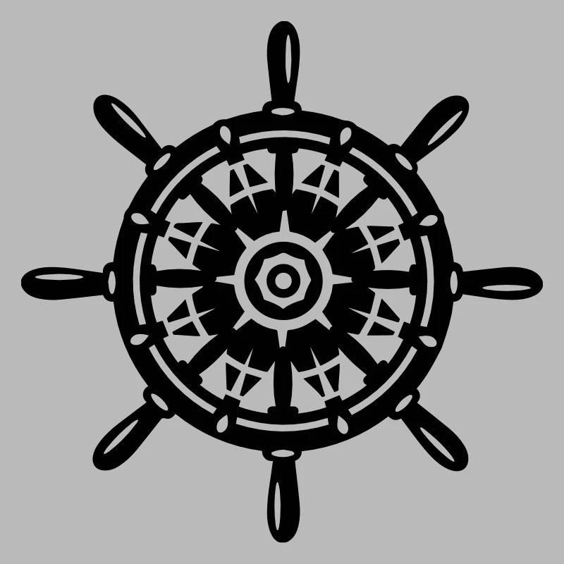 Une roue de bateau