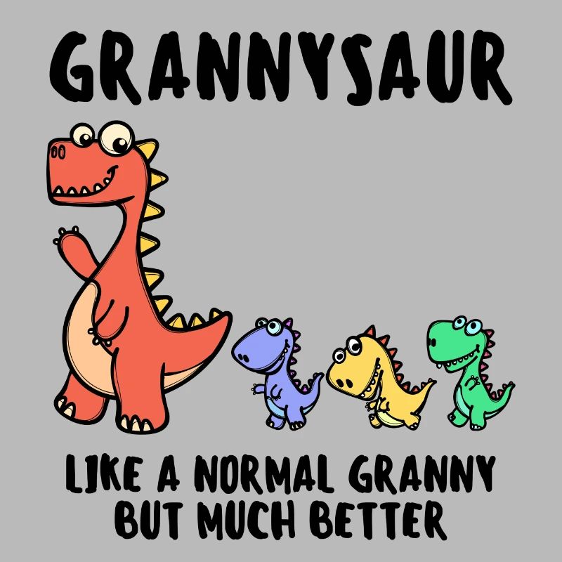 Oma Großmutter Dinosaurier Lustig Statement