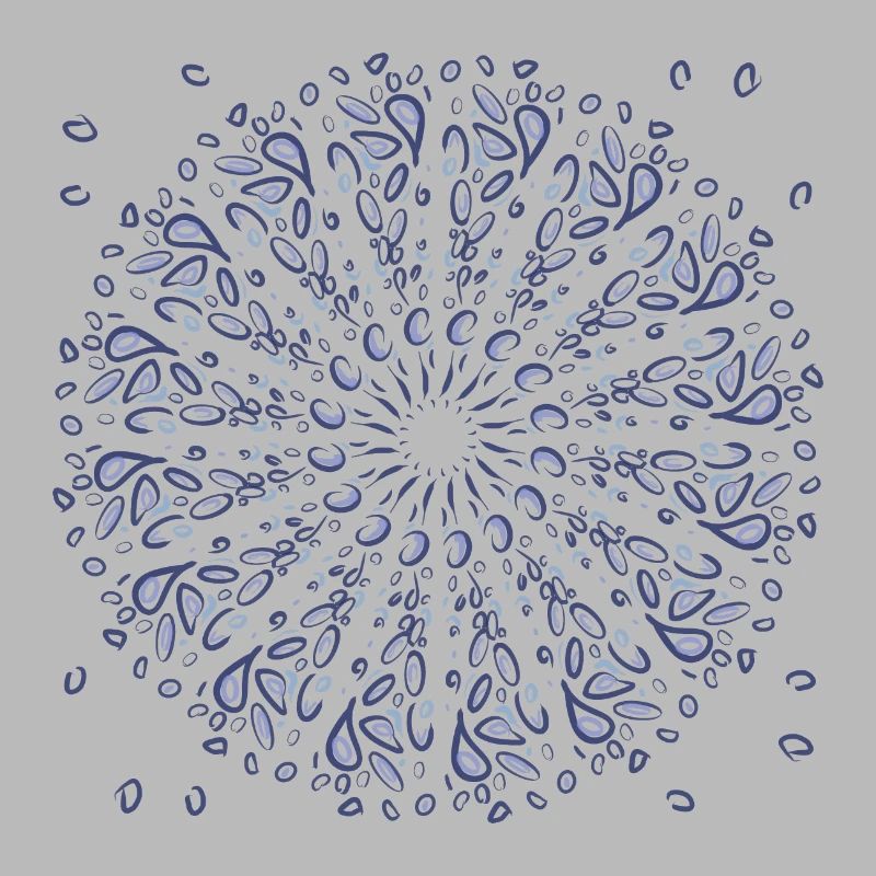 Azure Mandala Bloom