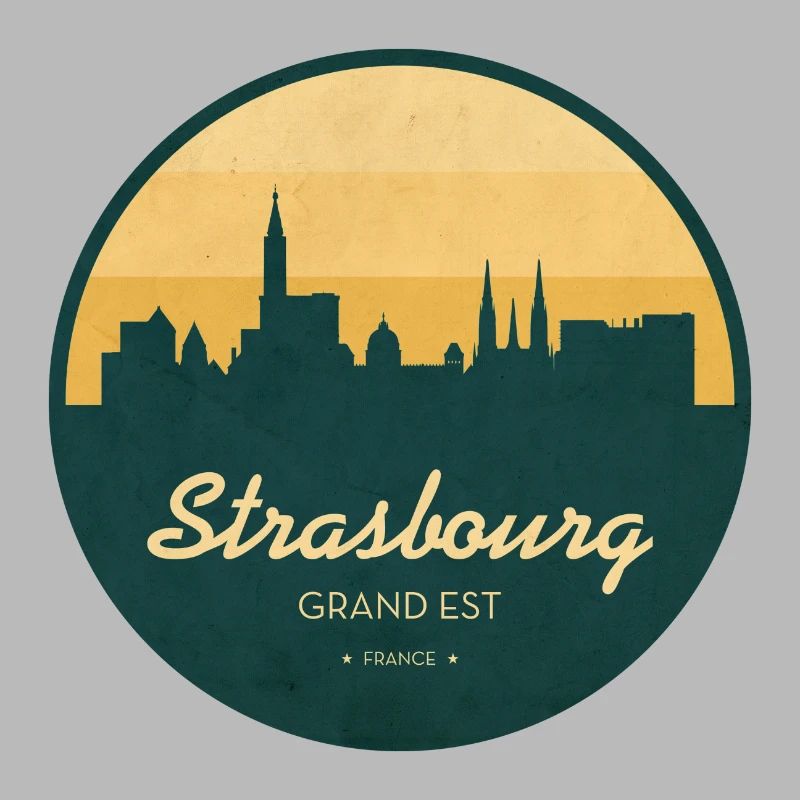 Strasbourg Skyline – Sunset Design
