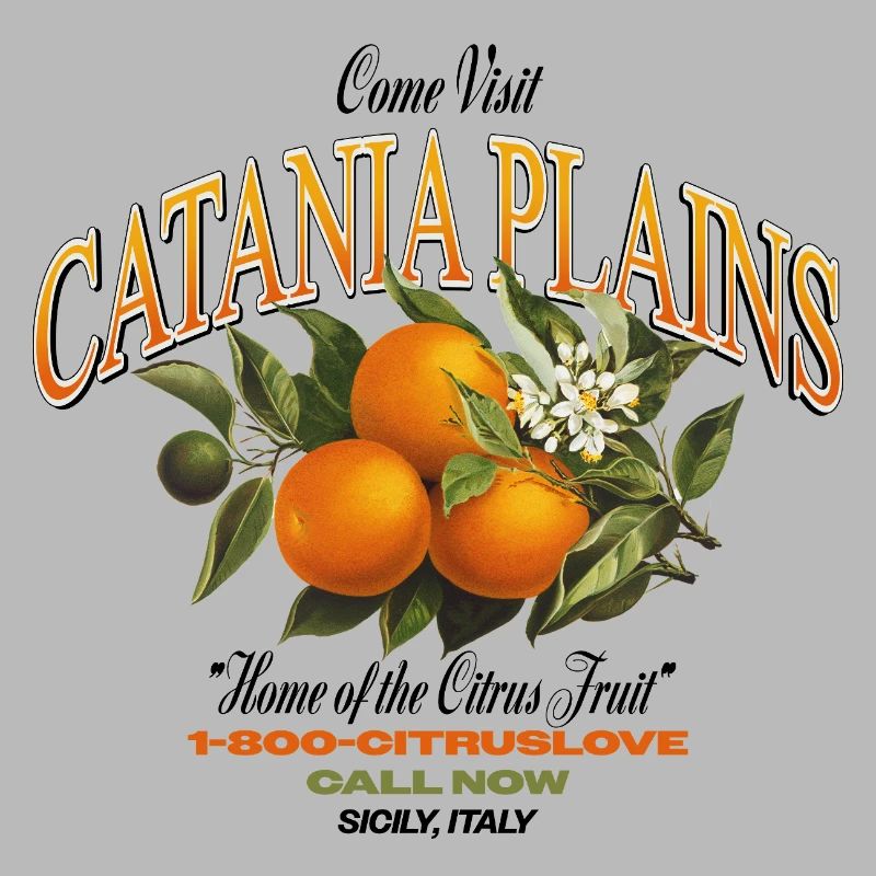 Plaines de Catane Design d’agrumes