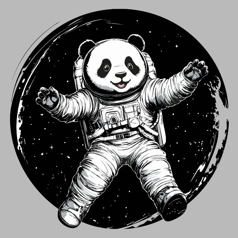 Astronauten-Panda – Süßer Space Explorer