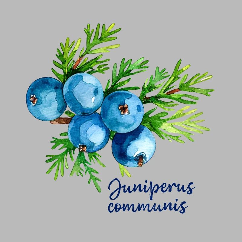 Juniperus communis - illustration botanique