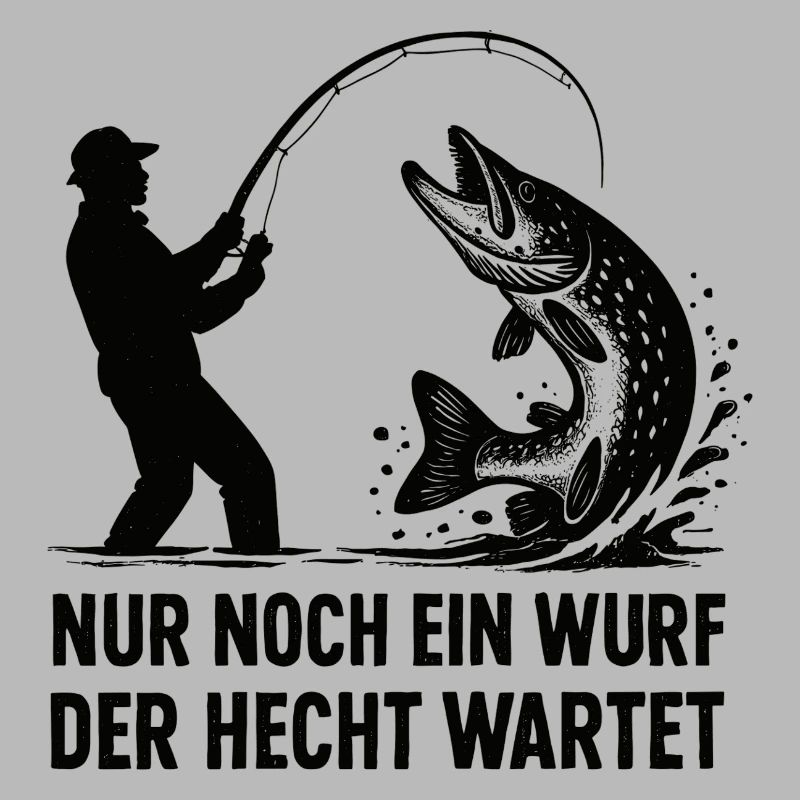 Hecht Wartet Ein Wurf Angeln Angler Geschenk