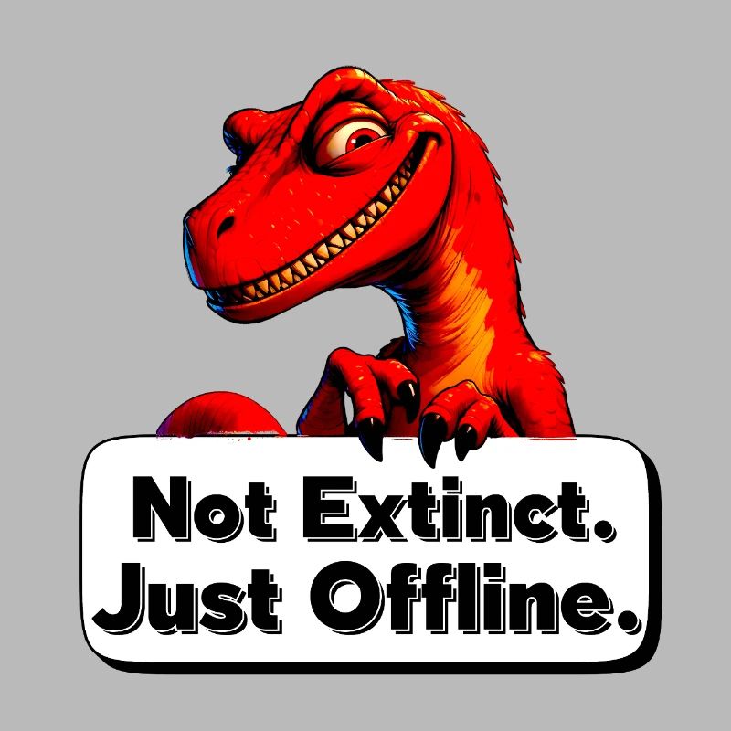 Not Extinct Just Offline Dino