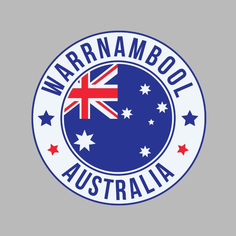 Warrnambool Australien Rundabzeichen