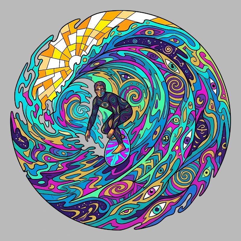 Psychedelic Surf Wave