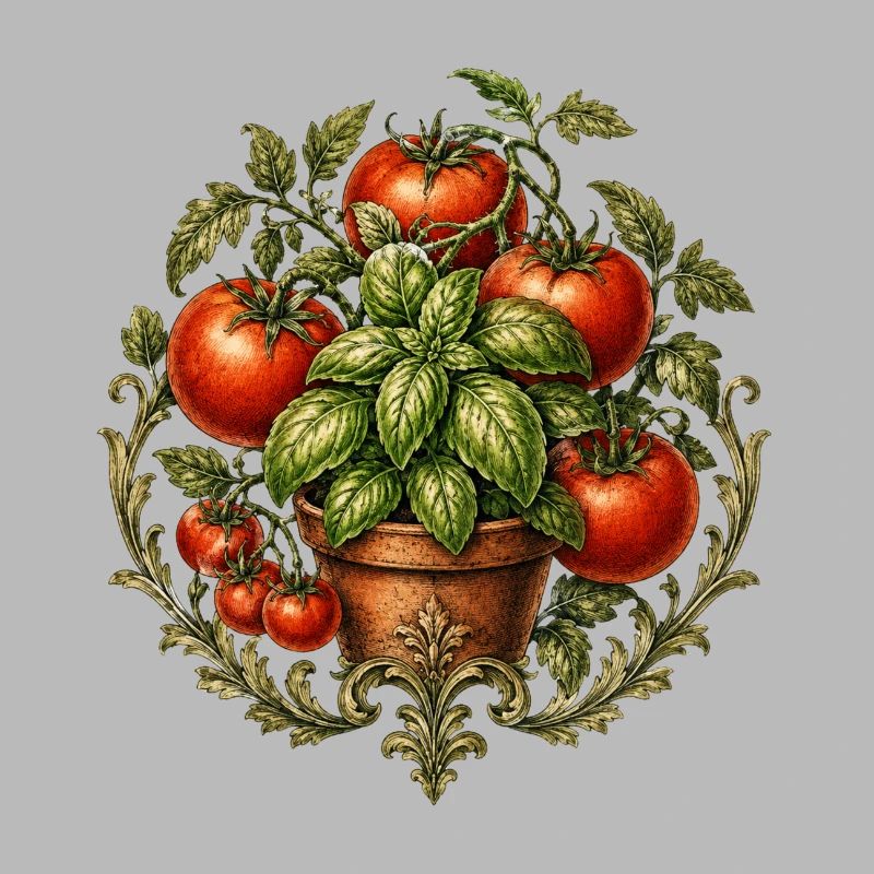 Tomates et basilic