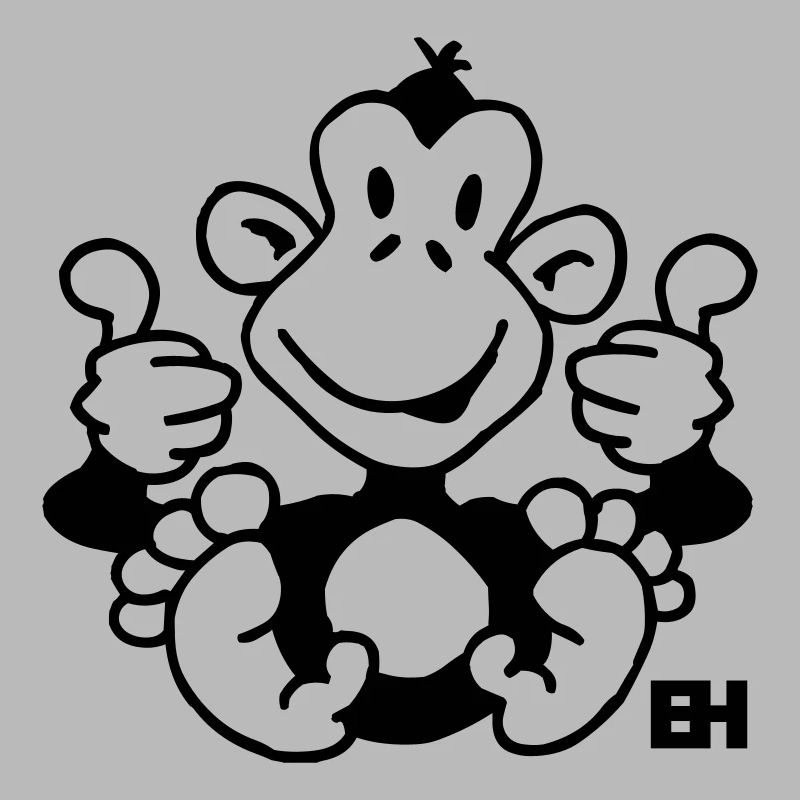 Thumbs Up Monkey Design