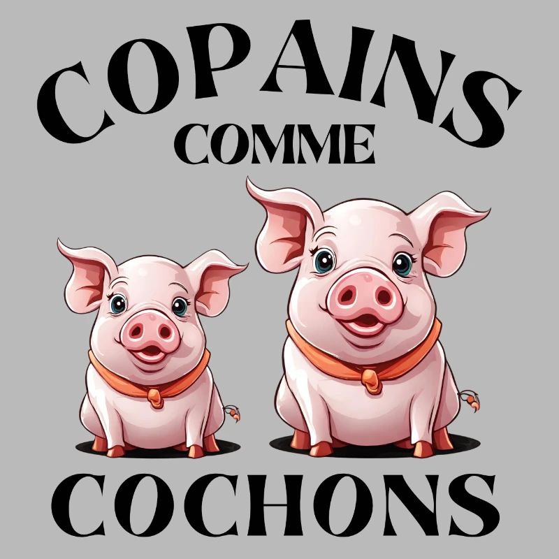 cochon, copains comme cochons, amitié