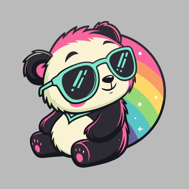 Panda Soleil Cool Arc ciel
