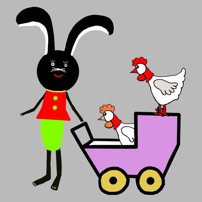 Rabbit Bunny Easter Chickens Kids