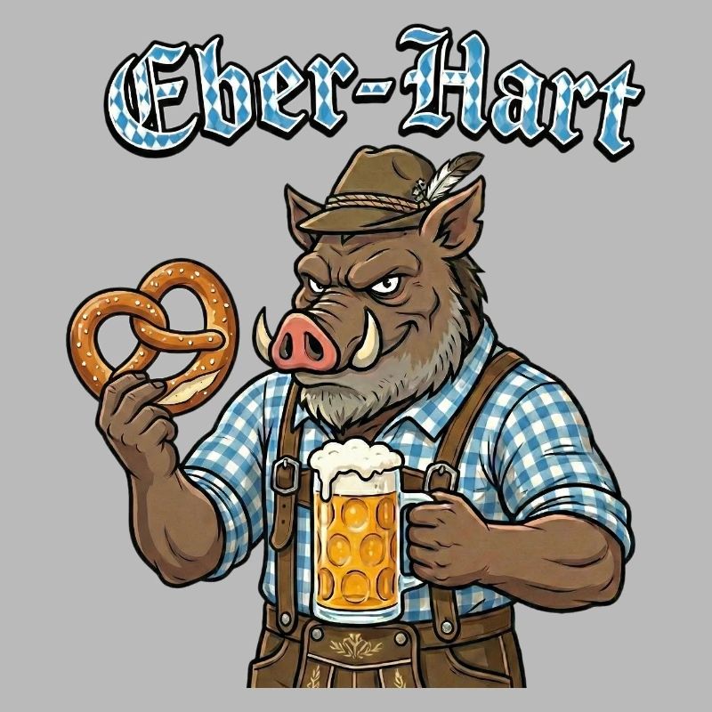 Eber-Hart Bierheld mit Brezel
