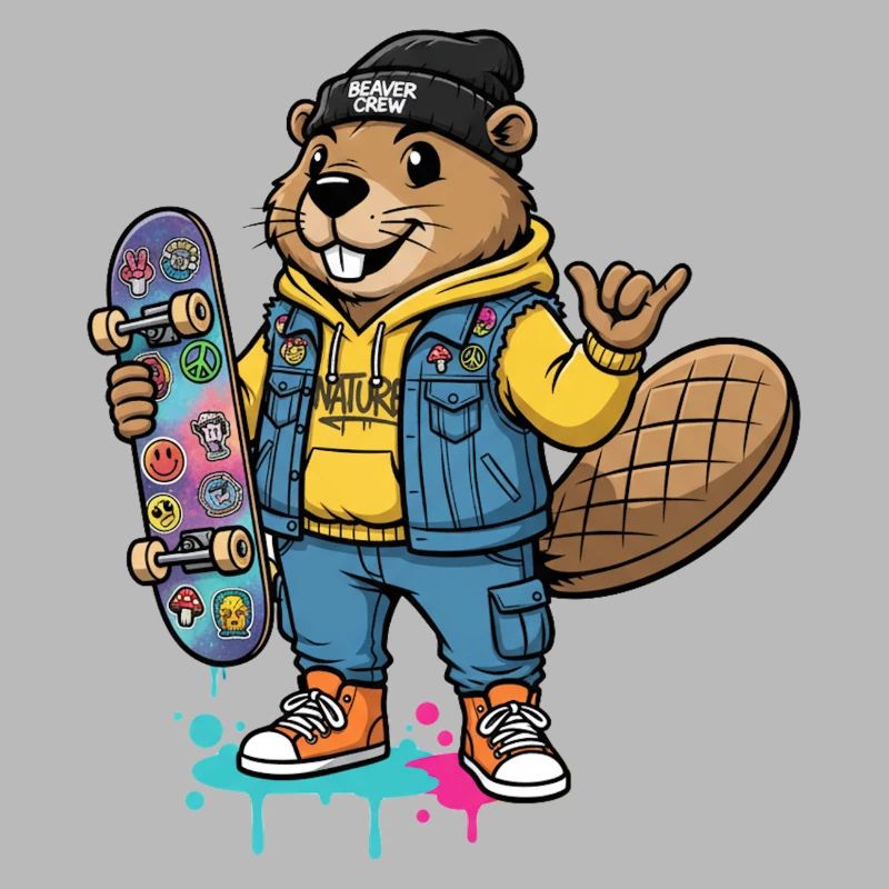 Biber Skateboarder Crew