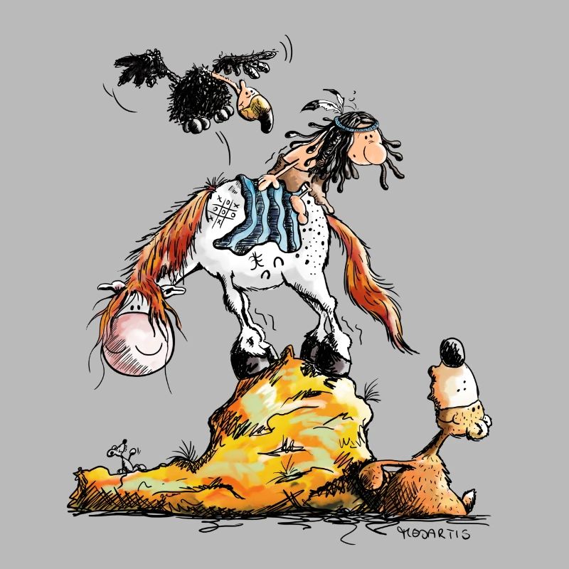 Petit Indian dans la faune - Comique - cadeau