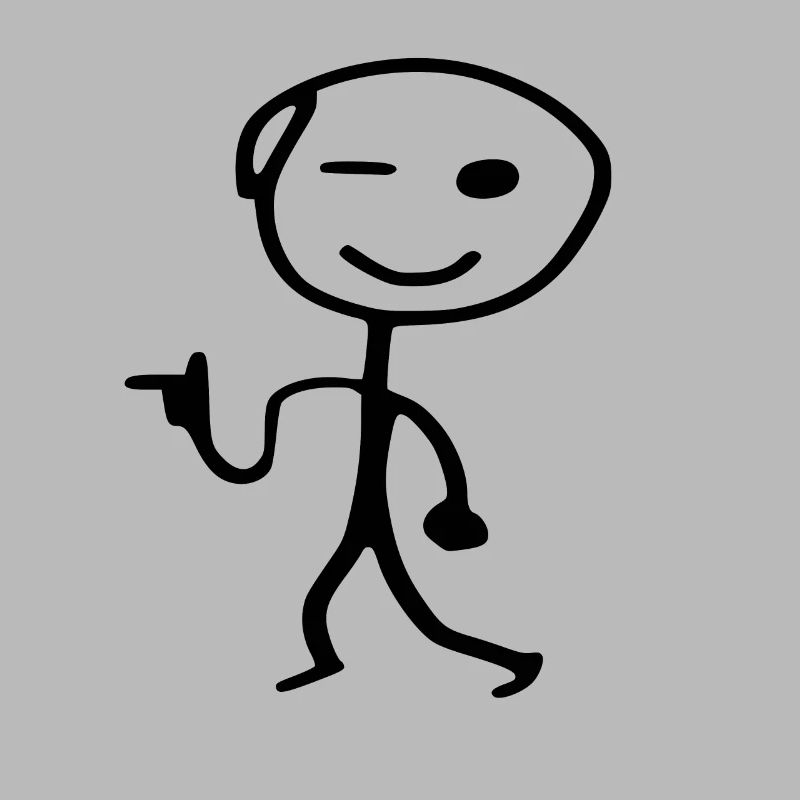 Stick man cool man