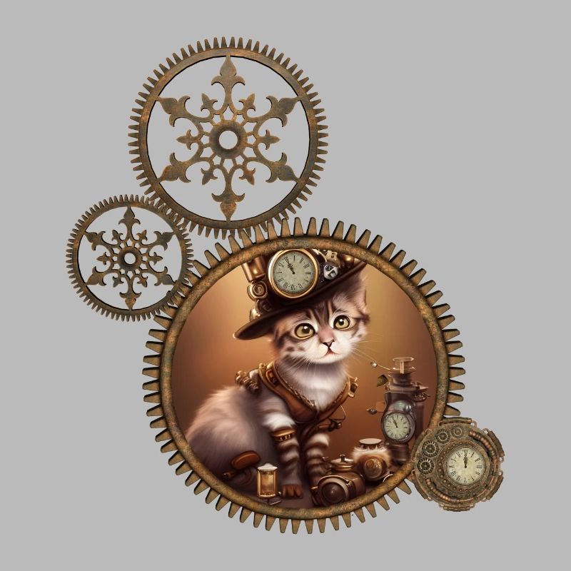 Petit chaton steampunk