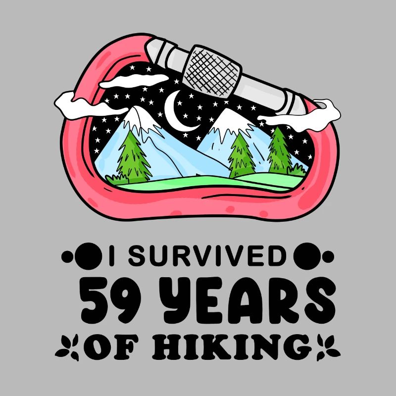 Mountain Wanderer 59th Birthday 59 years old Gift