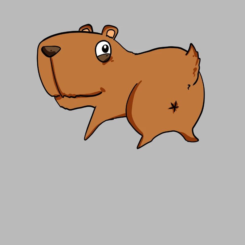 Capybara von hinten - Capybara Hintern