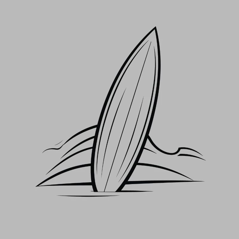 Dessin de planche de surf