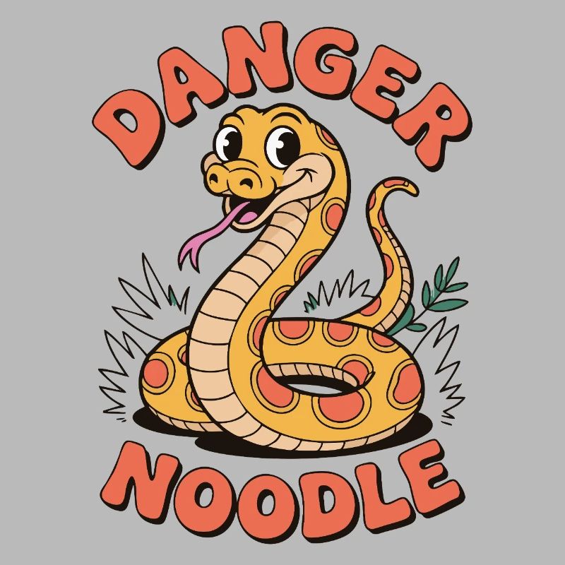 Danger Noodle - Conception de serpent amusante