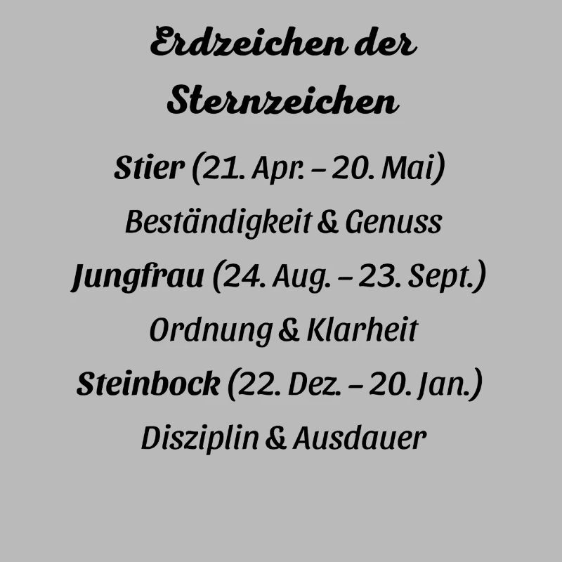Erdzeichen_der_Sternzeichen