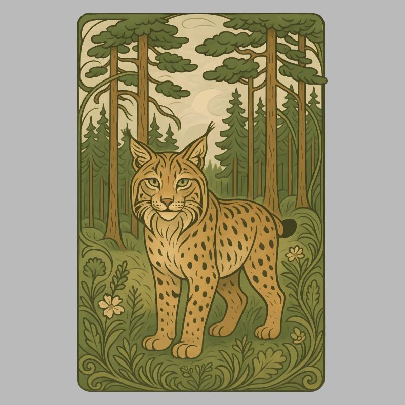 Polnischer Luchs im Waldvolksstil