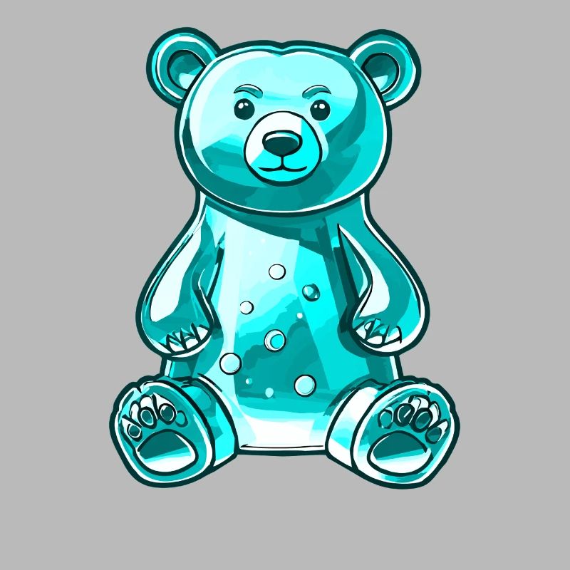 Ourson gommeux Turquoise