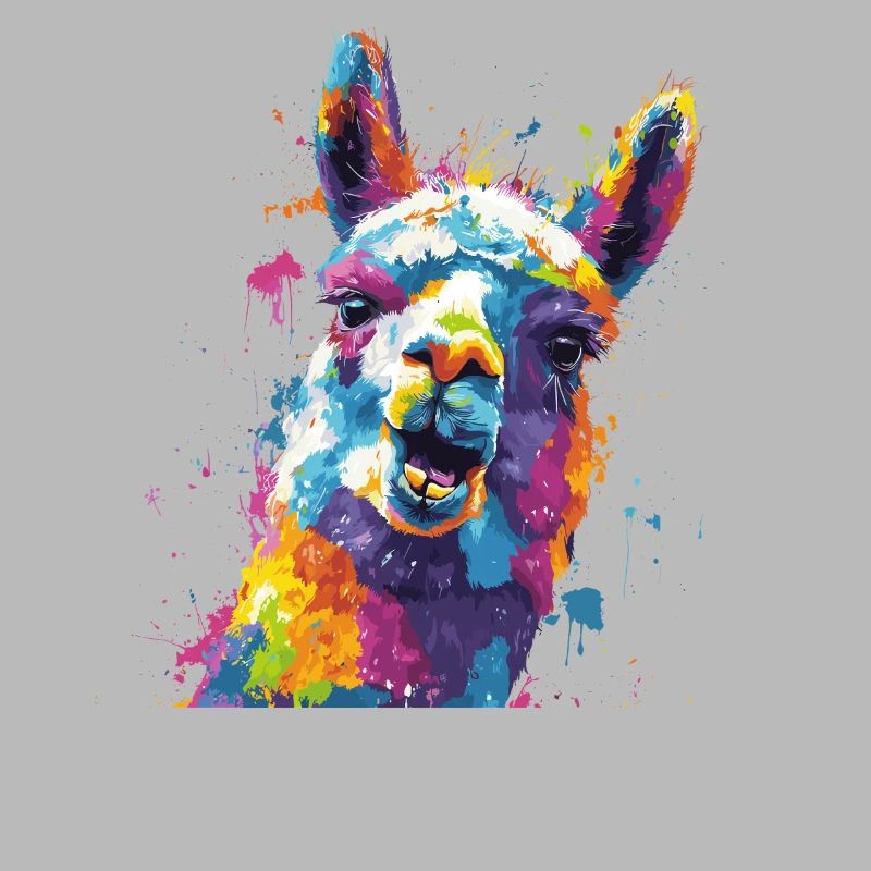 Llama Farbexplosion