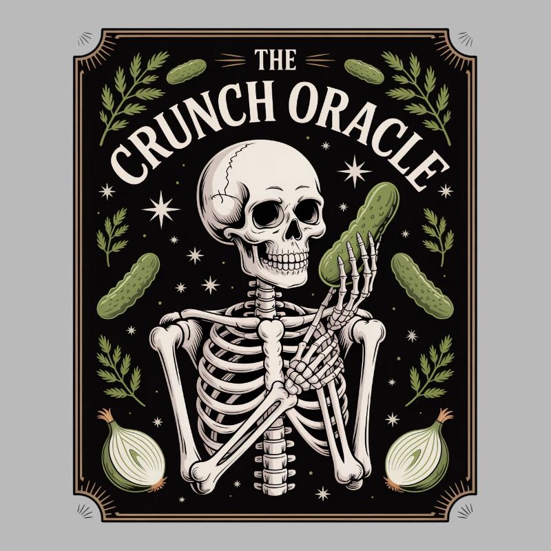 Le croquant Oracle Squelette Et Concombres Humour