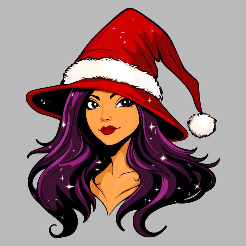 Hexe Weihnachtsfrau