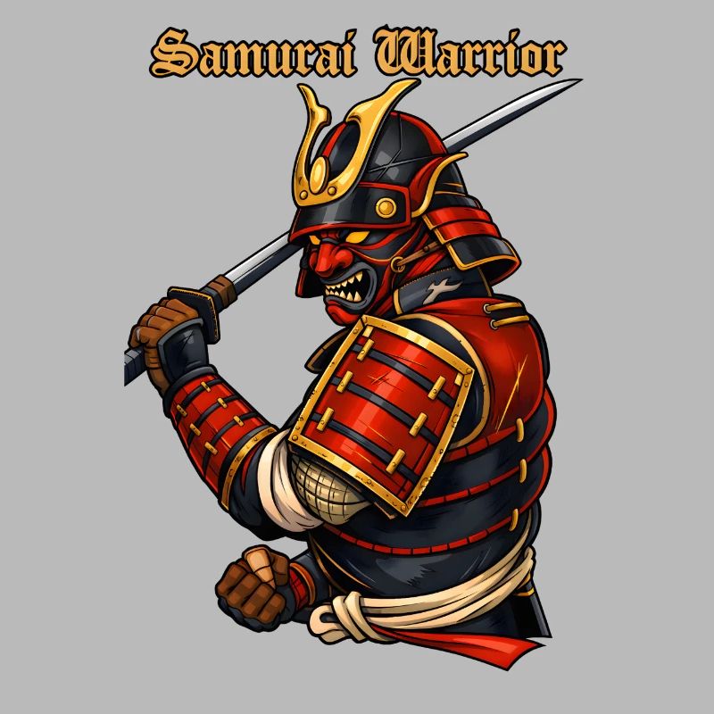 Samurai Krieger Japan Rüstung Bushido-Design