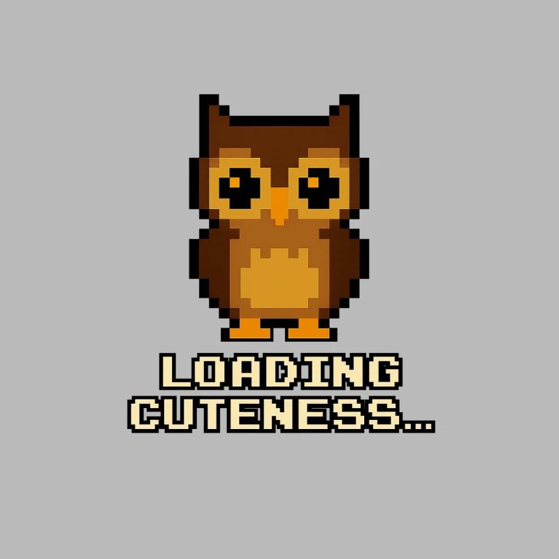 Pixel Eulen Loading Cuteness