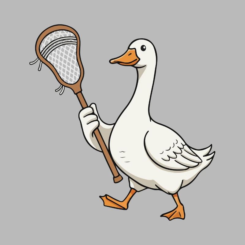 Canard de crosse avec filet