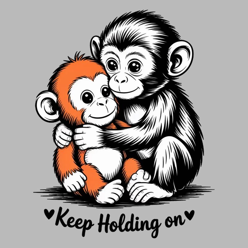 Hugging Monkey Duo