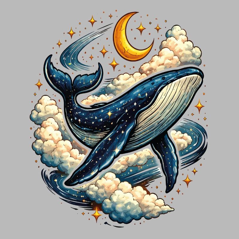 Baleine Céleste dans les Nuages