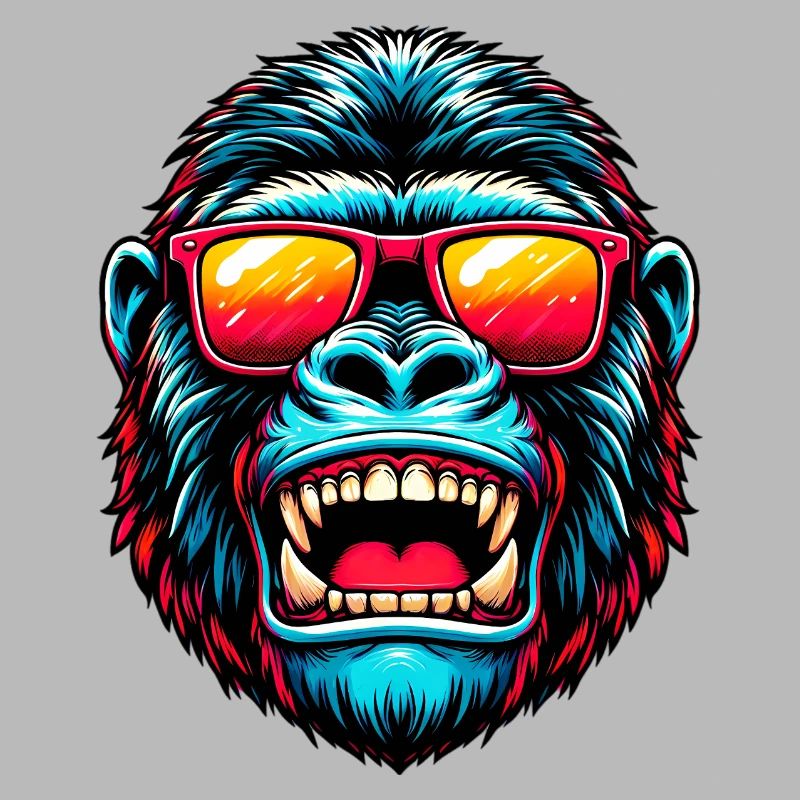 Gorillas with sunglasses