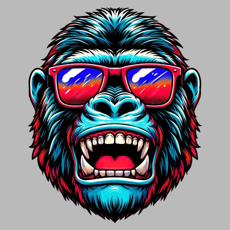 Gorillas mit Sonnenbrille