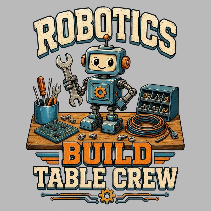ÉQUIPE DE TABLE DE CONSTRUCTION ROBOTIQUE