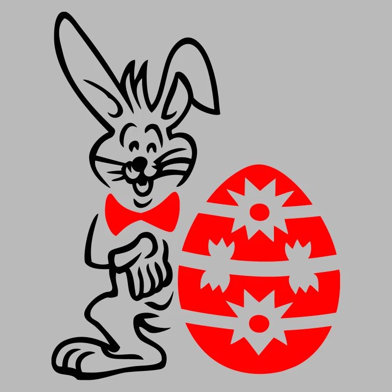 Easter egg with bunny