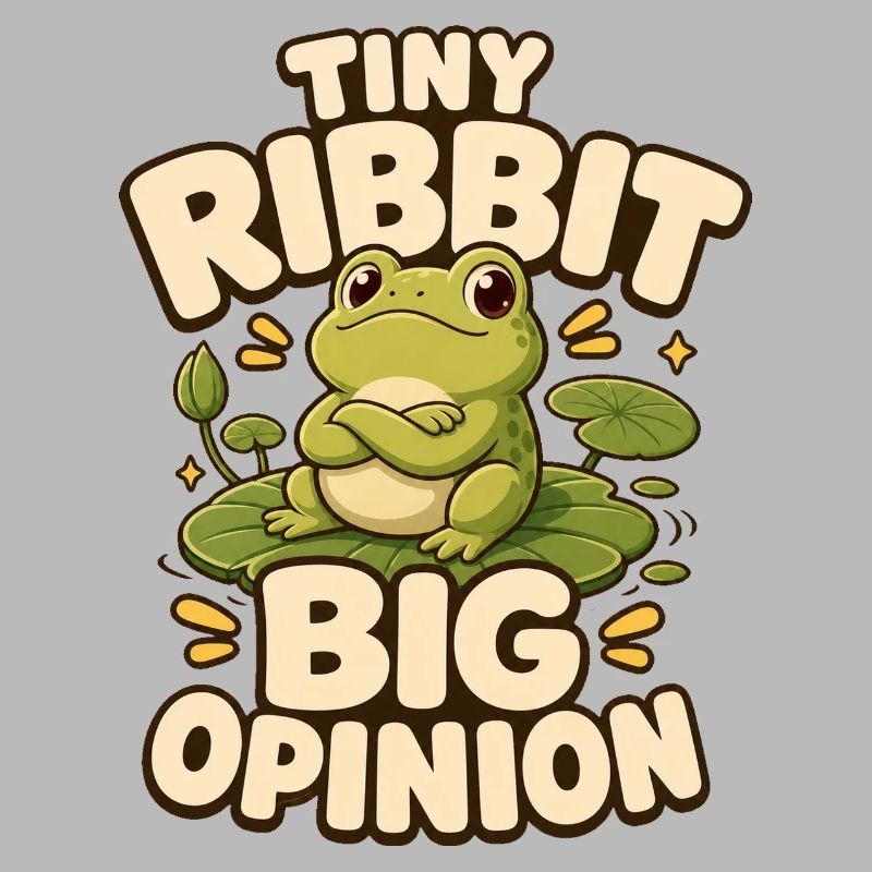 Tiny Ribbit Big Opinion Frog