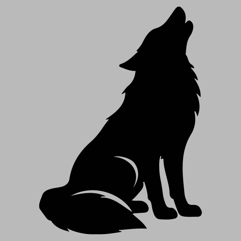 Silhouette de loup