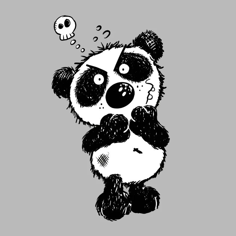 Grummeliger Panda