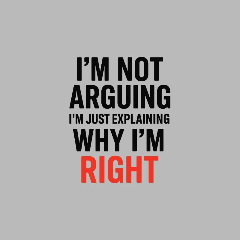 Je ne fais pas d’arguments Texte